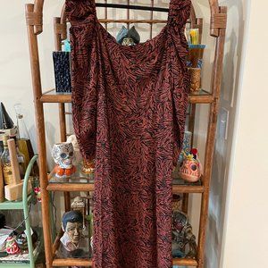 NWT & Other Stories Satin Square Neck Midi Dress